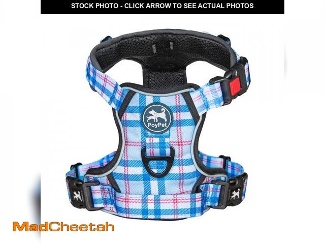 Lot 74-12051626 - PoyPet No Pull Dog Harness, [Release at Neck] Reflective Adjustable No Choke Pet Vest with Front &am...