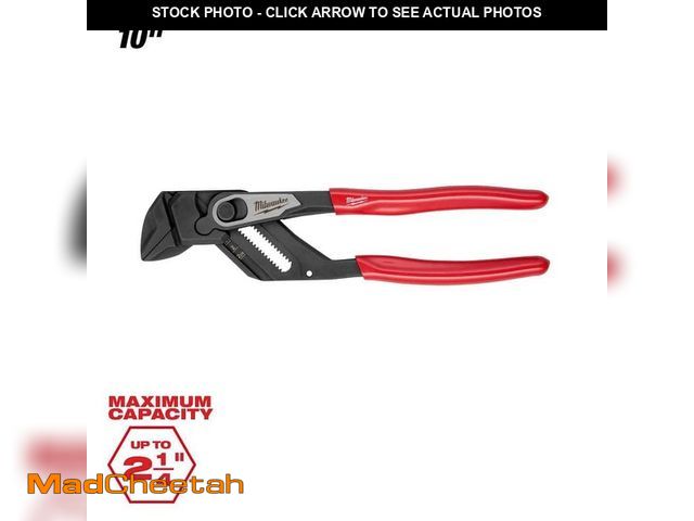 Lot 74-14468172 - *DIRTY/RUSTY* Milwaukee 10 in. Straight Jaw Pliers Wrench 48-22-6910 *DIRTY/RUSTY* - USED