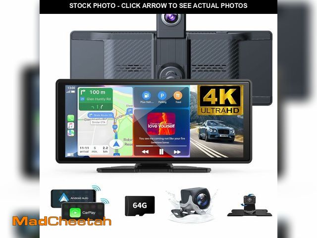 Lot 74-14303914 - Wireless Carplay Screen for Car 10.26" 4K 360 Rotation Dash Cam Carplay&amp;Android Auto Car Stereo ...