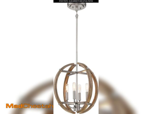 Lot 74-12448974 - Minka Lavery 4012-280 Country Estates Globe Pendant Ceiling Lighting, 4-Light, 240 Watts, Sun Faded ...