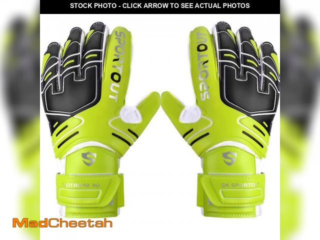 Lot 74-12442586 - Sportout Youth&amp;Adult Goalie Goalkeeper Gloves,Strong Grip for The Toughest Saves, with Finger Sp...