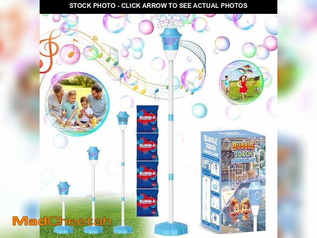 Lot 74-12670311 - Bubble Machine, Beautysureup 2025 Upgrade Musical Garden Lamp Light Shape with LED for Party, Outdoo...