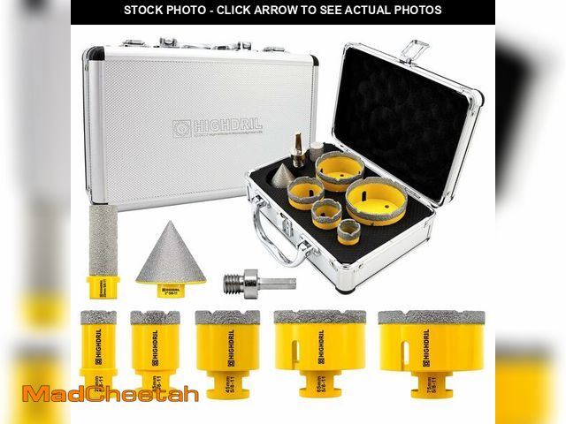 Lot 74-14060294 - HIGHDRIL Diamond Drill Bits Kit with 5/8-11 for Porcelain Porcelain Tile Ceramic Marble Brick Concre...