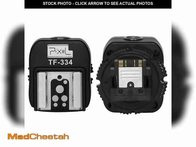 Lot 74-14300937 - Pixel TF-334 Flash Hot Shoe Adapter for Converting Sony Mi to Canon/Nikon Flash with PC Port - USED
