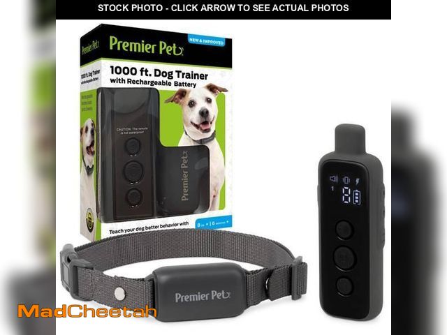 Lot 74-12428052 - Premier Pet 1000 Foot Dog Trainer with Rechargeable Battery  16 Levels of Static Correction - USED