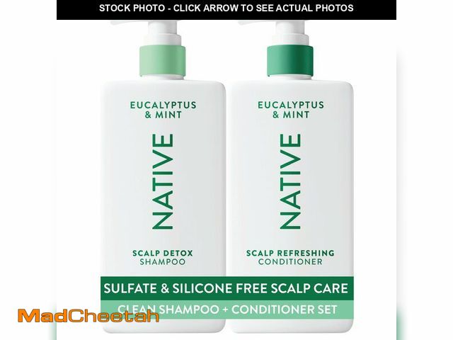 Lot 74-14300109 - Native Scalp Detox Shampoo and Conditioner, Eucalyptus &amp; Mint, Naturally Derived Ingredients | A...