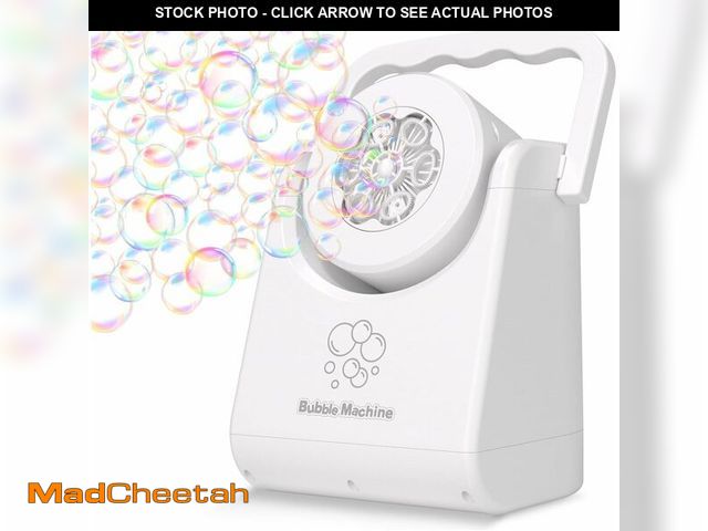 Lot 74-13713036 - Bubble Machine for Kids Toddlers,Automatic Bubble Blower,Portable Adjustable Angle Bubble Maker,Bubb...
