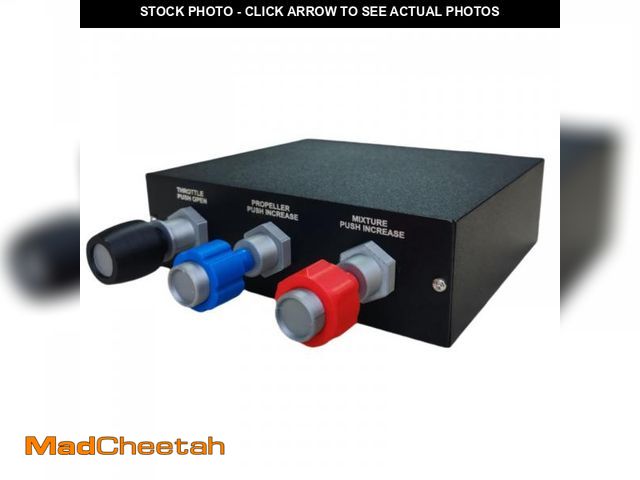 Lot 74-12118052 - Meza Sim-Throttle Propeller Mixture (TPM) Controller for Flight Simulator MSFS2020, X-Plane,FSX,Prep...