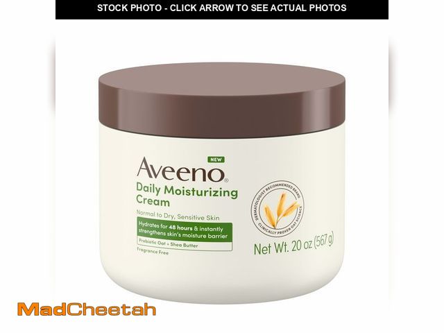 Lot 74-14378153 - Aveeno Daily Moisturizing Cream with Prebiotic Oat &amp; Shea Butter for Body, Face &amp; Hands Mois...