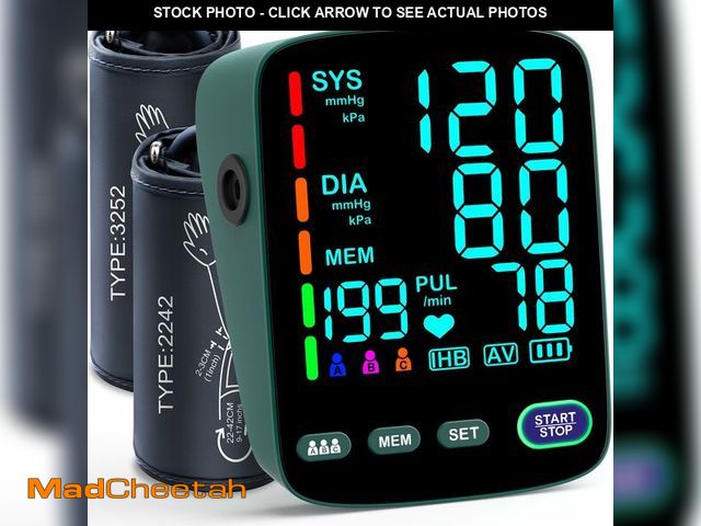 Lot 74-13622670 - Blood Pressure Monitor,2 Cuff Sizes Automatic Upper Arm Blood Pressure Machine,9-17'' &amp; 13-21'' ...