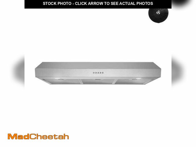 Lot 74-14111809 - Streamline 36 in. 165 CFM Ostiglia Ductless Under Cabinet Range Hood in Brushed Steel,Mesh Filters, ...