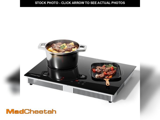 Lot 74-12493335 - Double Induction Cooktop 1800W Induction Stove Top 2 Burners for Cooking, Sumaki Built-in Electric C...