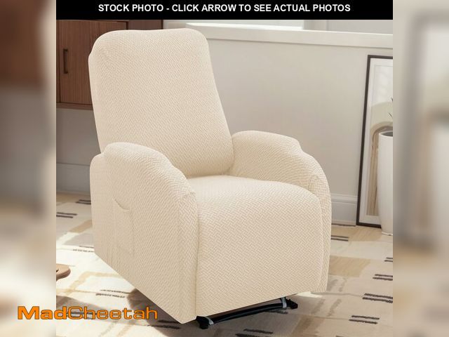 Lot 74-14061695 - LiveGo Recliner Cover 4-Pieces Lazy Boy Recliner Covers 1 Seater Couch Protector Soft Furniture Cove...
