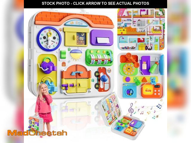 Lot 74-12118357 - Montessori Toys for 1-2 Year Old Girl Boy Gifts, 15-in-1 Musical Busy Board, Birthday Gift for 1 Yea...