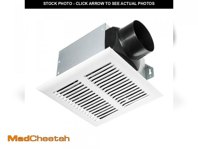 Lot 74-12463715 - Hampton Bay 80 CFM Ceiling Mount Room Side Installation Heavy-Duty Bathroom Exhaust Fan, ENERGY STAR...