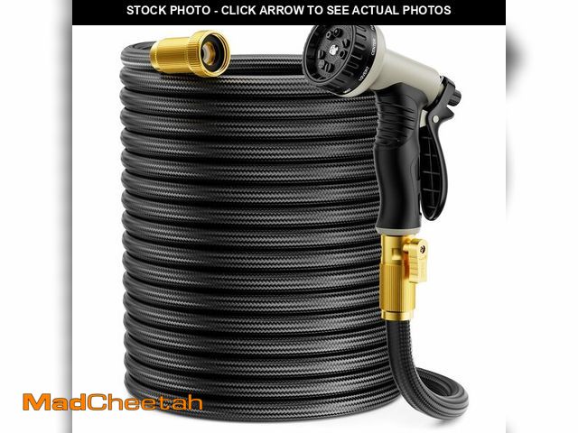 Lot 74-14267462 - Garden Hose 125 ft Non-Expandable, Flexible Water Hose, Lightweight Hose with 10-Function Nozzle for...
