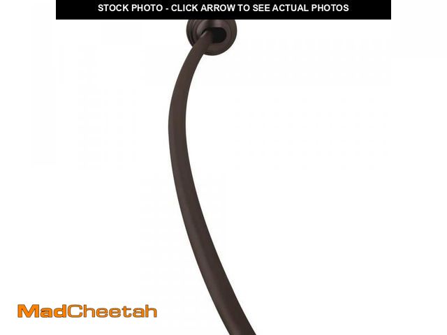 Lot 74-12518107 - Zenna Home NeverRust 50 in. to 72 in. Aluminum Dual Mount Curved Shower Curtain Rod in Bronze 72S2AL...