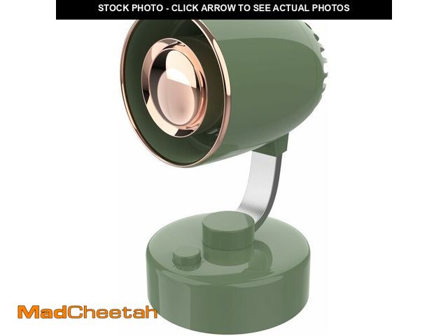 Lot 74-10825232 - Mr. Young Ultra-Quiet Small Desk Fan, 4-Speed Adjustable, 150ÃÂ° Oscillating, USB-C Rechargeable Po...