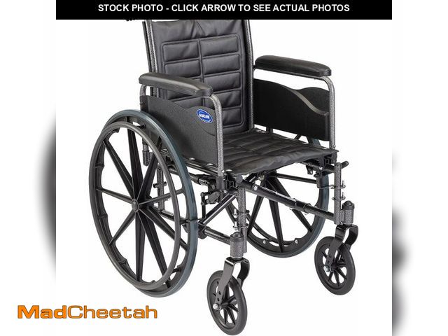 Lot 74-14068137 - Invacare TREX20RFP Series Tracer EX2 Standard Folding Wheelchair for Adults with 20" Seat Width and ...
