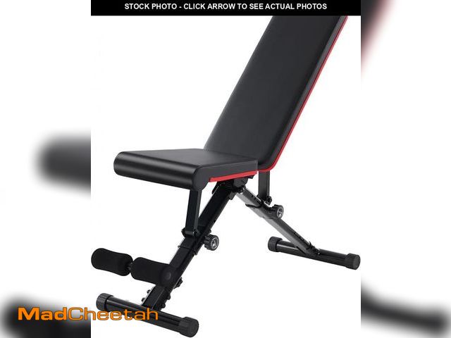 Lot 74-12513841 - CONCETTA Weight Adjustable Workout Bench for Home Gym, 795LBS Capacity Foldable Bench Press?Black - ...