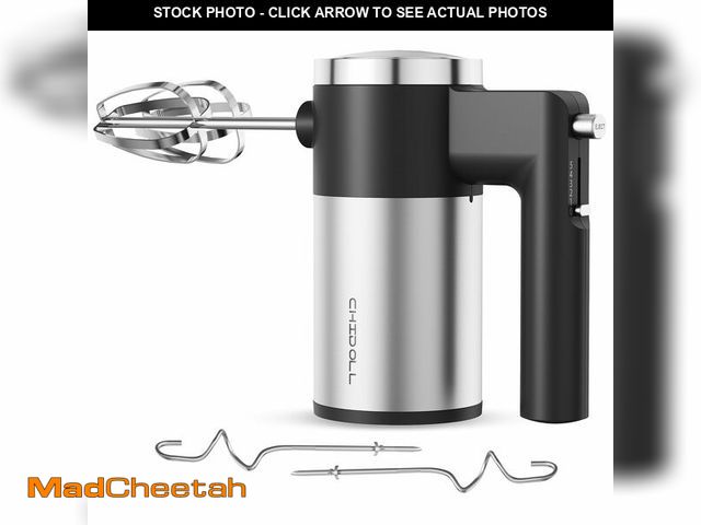 Lot 74-13565636 - 600W Handheld Mixer, 5-Speed Electric Hand Mixer for Baking &amp; Cooking, CX-6641-Black - UNUSED