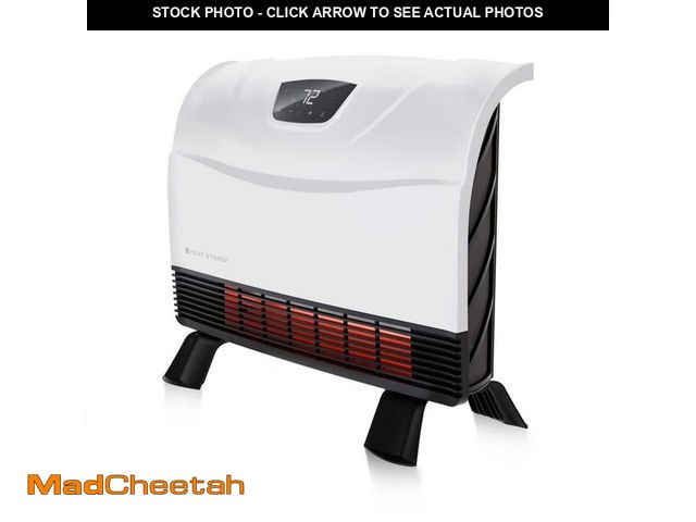 Lot 74-13038487 - HEAT STORM Phoenix Floor to Wall Electric 1500W Convection/Radiant Infrared Quartz Compact Heater wi...