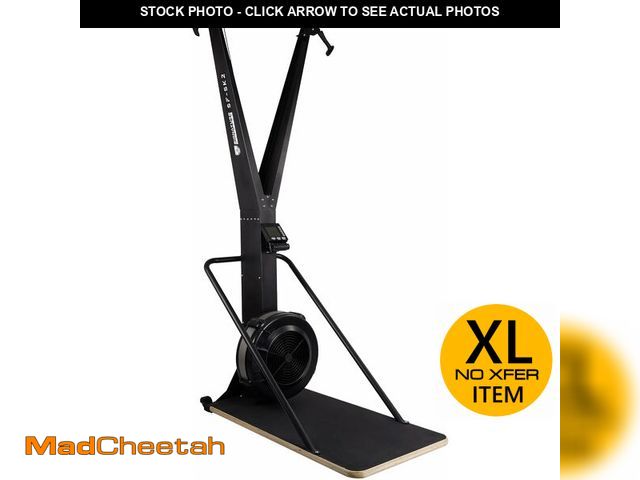 Lot 74-12572103 - Fitvids Ski Machine, Indoor Wall-Mounted Aerobic Wind Resistance Machine, Skiing Machine with LCD Di...