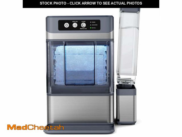 Lot 74-13817902 - Snowyermine Nugget Ice Maker Countertop with 0.8Gal Built-in Water Tank, 44Lbs/24H, One-Touch Fast I...