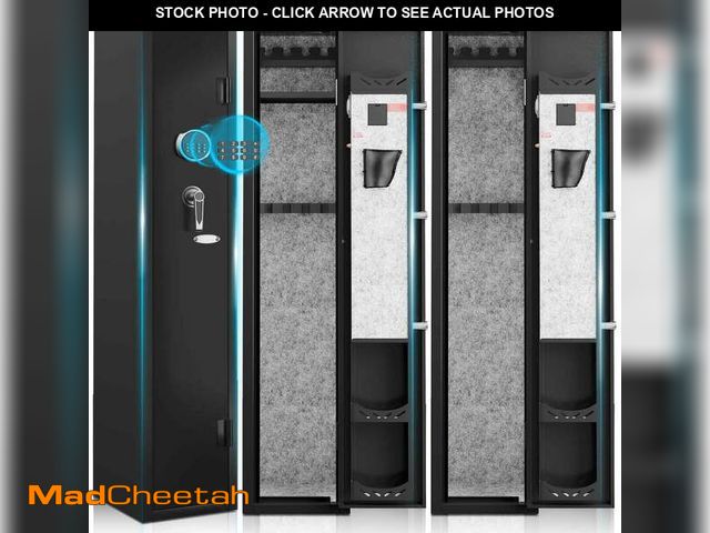 Lot 74-12831884 - KAER 2-3 Gun Safe, Assembled Rifle Gun for Home, Quick Access Gun Cabinet for Handgun and Rifle with...