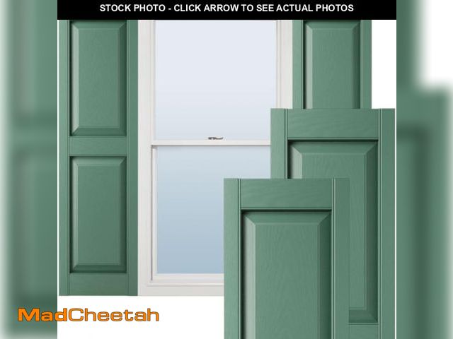 Lot 74-12396608 - (MISSING ONE PANEL) Ekena Millwork Lifetime Vinyl LP2S14X05900FG Standard Equal Panel Vinyls, Raised...