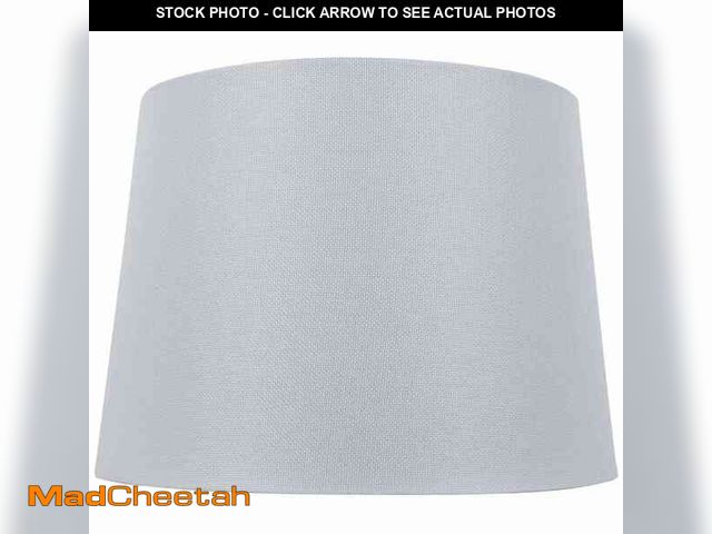 Lot 74-14356415 - Hampton Bay Mix and Match 14 in. Dia x 10 in. H White Round Table Lamp Shade - UNUSED