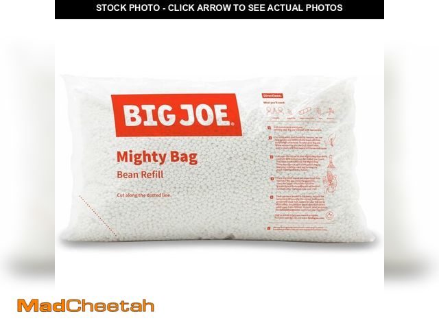 Lot 74-13041189 - Big Joe Bean Refill Polystyrene Beans for Bean Bags or Crafts, 100 Liters - UNUSED
