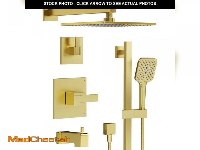 Lot 74-12264439 - *SEE DETAILS* Gabrylly Shower System with Tub Spout, Bathtub Shower Faucet Set with 10-Inch Shower H...