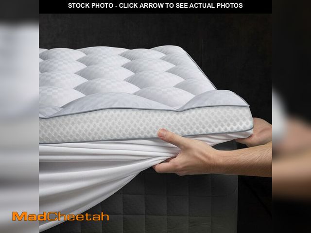 Lot 74-13582877 - 3 Inch Ultra-Fluffy Memory Foam Mattress Topper Queen for Back Pain, Soft Comfy Pillow Top Queen Mat...
