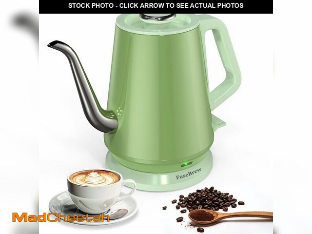 Lot 74-14147616 - FuseBrew Gooseneck Electric Kettle 0.8L, 1200W Fast Boiling Stainless Steel Ã¢â¬â Auto Shut-Off, ...