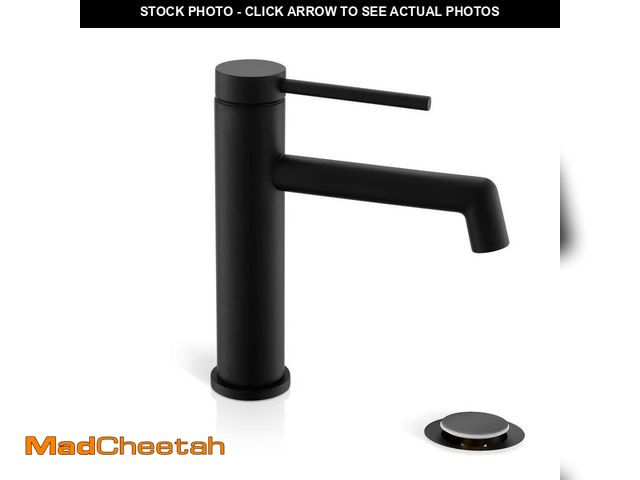 Lot 74-14589075 - Phiestina Bathroom Sink Faucet, Single Hole Single Handle Modern RV Bathroom Faucet Matte Black HDSG...