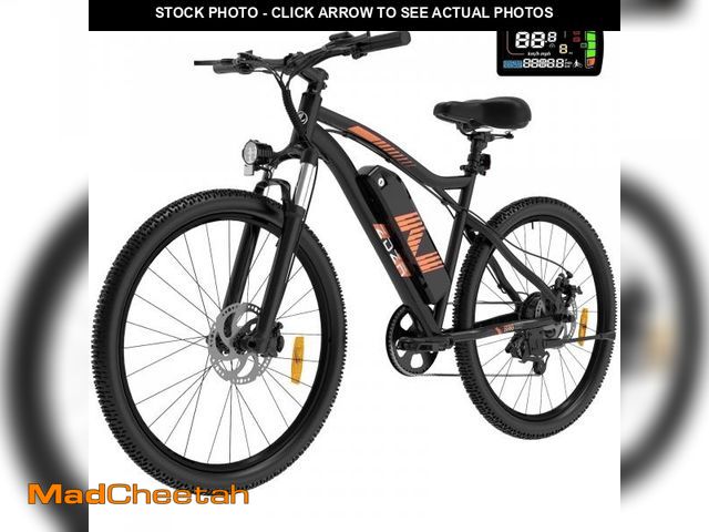 Lot 74-12491443 - ZDZA Electric Bike 26â, 1000W Peak Motor E-Mountain Bike, 22MPH 36V 10.4AH Removable Ebike for Adu...