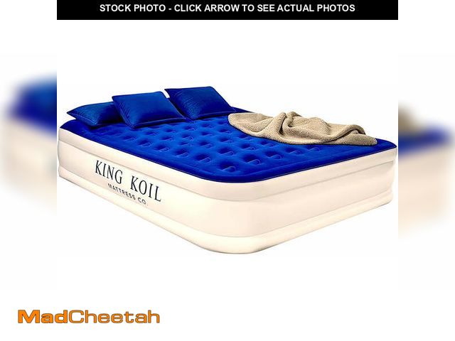 Lot 74-12562464 - King Koil Luxury Cal King Air Mattress with Built-in Pump for Home, Camping &amp; Guests - King Size...