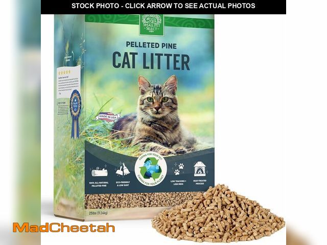 Lot 74-13041686 - Small Pet Select Premium Pine Pelleted Cat Litter, 100% All Natural Pellet Kitty Litter, Non Clumpin...
