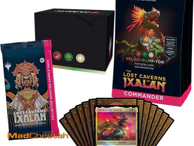Lot 74-12393972 - Magic: The Gathering The Lost Caverns of Ixalan Commander Deck - Veloci-ramp-tor (100-Card Deck, 2-C...