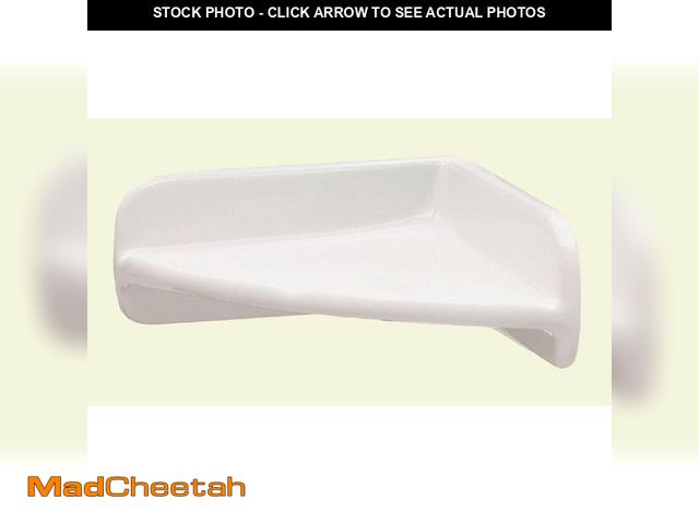 Lot 74-14606801 - Lenape 7 in. x 7 in. Ceramic Corner Shelf in White 170401 - UNUSED
