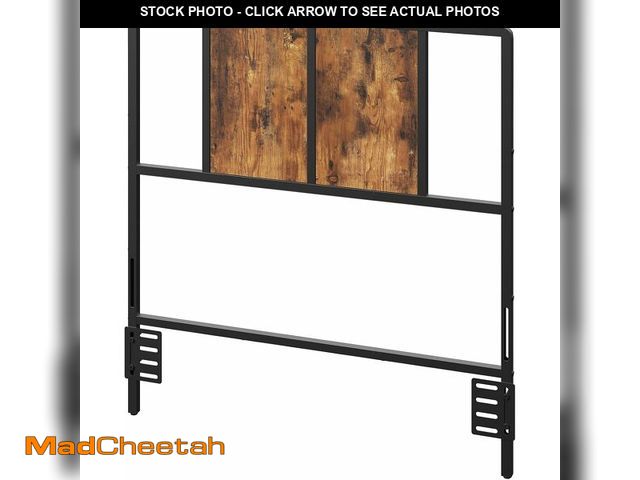 Lot 74-14305726 - MAHANCRIS Twin Size Headboard Only, Metal Headboard with Adapters, Minimalist Industrial Style for T...