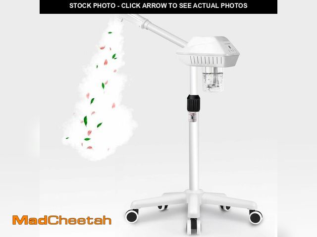 Lot 74-12366267 - Professional Facial Steamer, Stand Ozone Face Steamer on Wheels, Adjustable Height and Angle,Estheti...