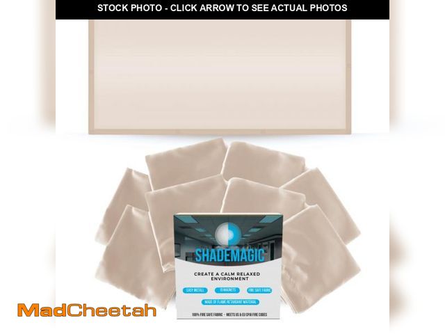 Lot 74-12312743 - ShadeMAGIC Fluorescent Light Filter Covers (Mocha) - Diffuser Pack; Eliminate Harsh Glare That Cause...