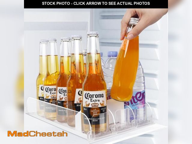 Lot 74-12313107 - SOLY Space-Saving Stacking Can Dispenser - Holds 12 Cans, Perfect for Fridge, Pantry, or Countertop,...