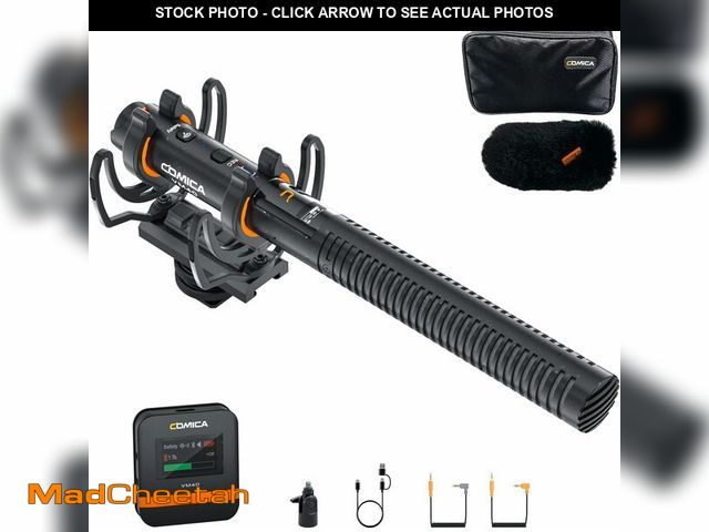 Lot 74-12325030 - COMICA VM40 Shotgun Microphone with Wireless Modes, 48kHz/32-bit, 32GB Storage, Safety Audio Track, ...
