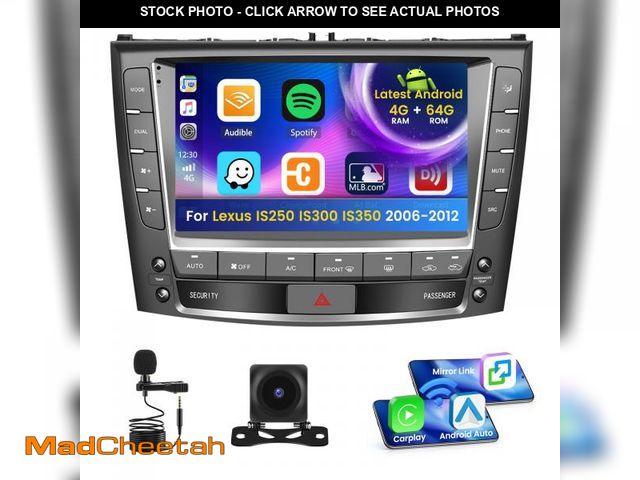 Lot 74-12308156 - Inefala 4G 64G for Lexus IS250 IS300 IS350 2006 2007 2008 2009 2010 2011 2012 Radio Screen CarPlay A...