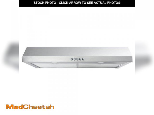 Lot 74-12424933 - Vissani Caprelo 30 in. 320 CFM Convertible Under Cabinet Range Hood in Stainless Steel with LED Ligh...