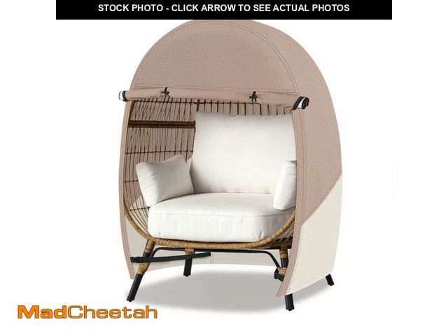 Lot 74-14271344 - Porch Shield Patio Egg Chair Cover - 600D Waterproof and UV Resistant Wicker Outdoor Basket Chair Co...