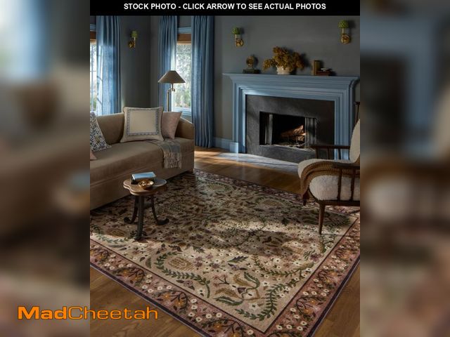 Lot 74-12269829 - Loloi Rifle Paper Co. Canopy Collection CNP-03 Aubergine 7'-6" x 7'-6" Round Area Rug - UNUSED